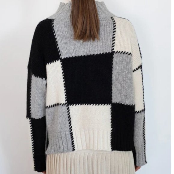 ELEVEN SIX Patchwork Alpaca Sweater - Picture 2 of 11